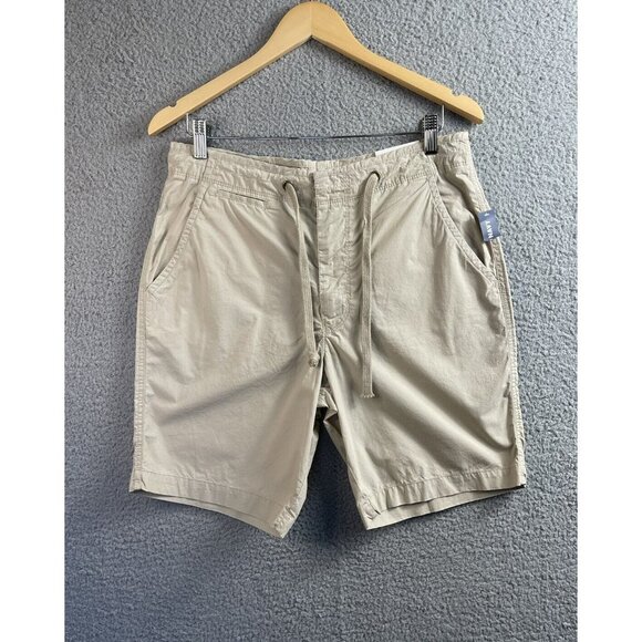 Old Navy Shorts Men's Small Tan Chino Khaki Draw String Casual Outdoor - Picture 8 of 10